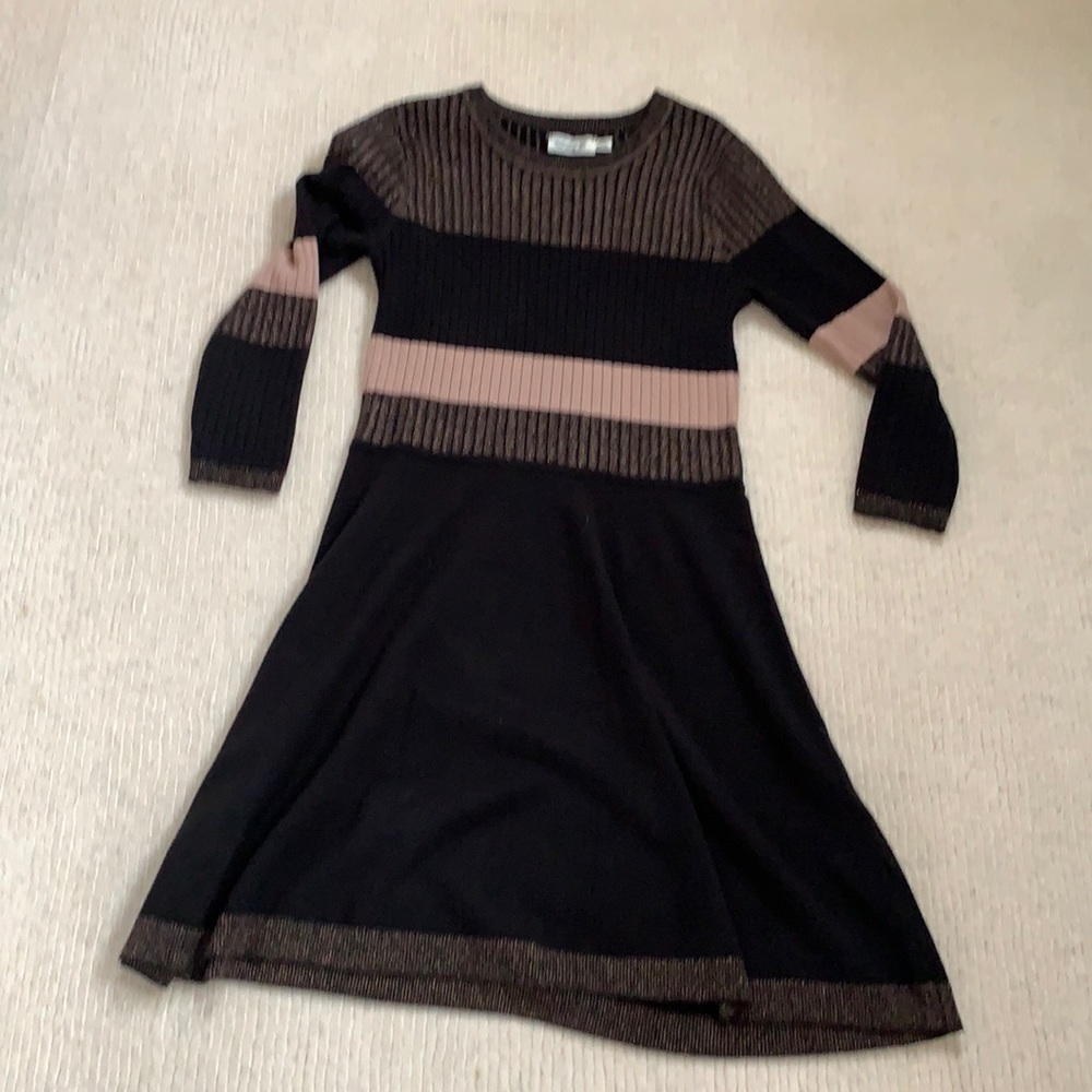 Eliza J rose colored sweater dress.